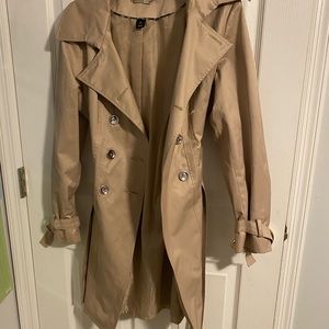 Khaki trench coat